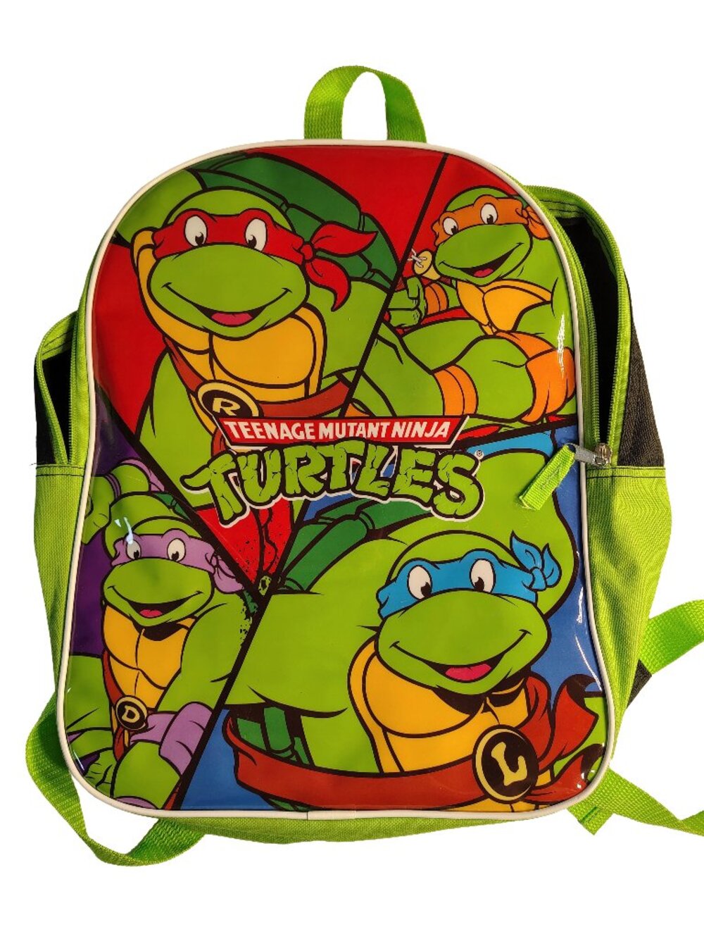Boy's Medium Green & Black Teenage Mutant Ninja Turtle Brand Themed Backpack